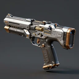 image of a scifi gun 4k digital art detailed 3d realistic destiny 2 fanart
