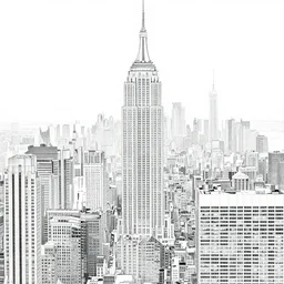 clusters and constellations of data in the outline of the New York City skyline and the texture and pattern of an audio waveform, in the style of surreal digital art. data visualization. 4k. unreal engine. data exhaust.
