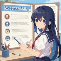 science fair, Visual Novel key visual, award-winning digital art on Pixiv, trending on Artstation