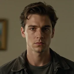 Live Action Still of Jerma in Psycho, real life, hyperrealistic, ultra realistic, realistic, highly detailed, epic, HD quality, 8k resolution, body and headshot, film still