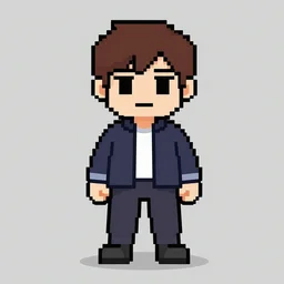 sans from undertale, pixel art