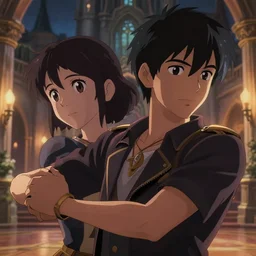 a epic cinematic still of a confident ballroom dancer diesel, finely detailed features, closeup at the faces, perfect art, at an ancient castle, gapmoe yandere grindark, trending on artstation fanbox, full of details, by makoto shinkai and thomas kinkade, matte painting, high definition, octane render, unreal engine