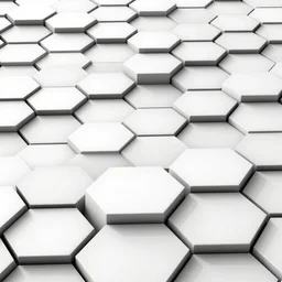 hexagonal tiling, vector drawing, clean lines, black and white,