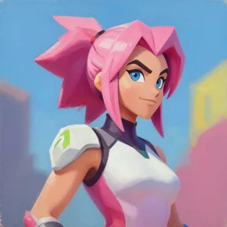greg manchess portrait painting of sakura from fortnite as overwatch character, medium shot, asymmetrical, profile picture, organic painting, sunny day, matte painting, bold shapes, hard edges, street art, trending on artstation, by huang guangjian, gil elvgren, ruan jia, greg rutkowski, gaston bussiere