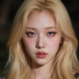 lazy eye beautiful hyper realistic photograph of pretty blonde korean girl alice,, dramatic lighting alice in wonderland, dj sura face, artgerm, ilya kuvshinov