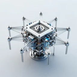 very detailed high quality 3d render of bionic networked information processing system build on cultural studies. Multipass rendering in Octane and Vray, volumetric lighting, subsurface scattering, caustics.