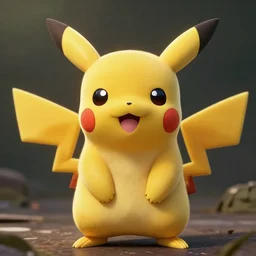 1970s Portrait Photograph of a Pikachu in Vietnam war