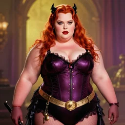 A beautiful portrait of 400-pound obese Bryce Dallas Howard as 400-pound obese Poison Ivy from Batman movie, digital art by Eugene de Blaas and Ross Tran, vibrant color scheme, highly detailed, in the style of romanticism, cinematic, artstation, Greg rutkowski