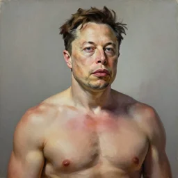 “the ultimate gigachad, incredibly muscular Elon Musk with chiseled jawline, trending on /r/moreplatesmoredates, oil on canvas artstation by J. C. Leyendecker and Edmund Blair Leighton and Charlie Bowater octane render”