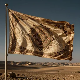 extremely ornate amazigh flag