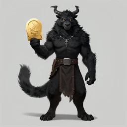 black fur tabaxi, character portrait, artstation contest winner, furry art, official art, furaffinity