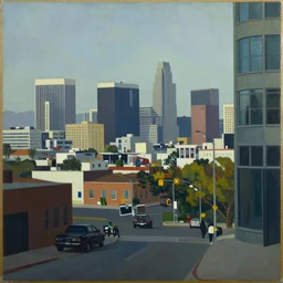 painting of Los Angeles, 1974, by Edward Hopper