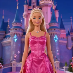 barbie and the diamond castle live action remake, 4 k, film still, live action, realistic, human, actress