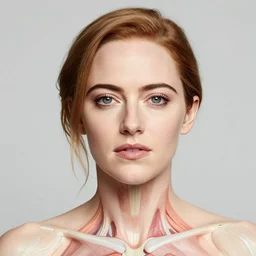 anatomical portrait of emma stone