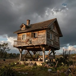 upside - down house