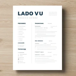 a beautiful CV word template