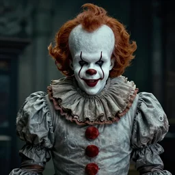 ben stiller as pennywise the clown, hyper realistic