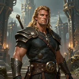 A fantasy comic book style portrait painting of Dave Bautista as a druid in a stunning fantasy fortress, unreal 5, DAZ, hyperrealistic, octane render, RPG portrait, dynamic lighting