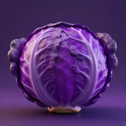 high quality 3 d render very cute purple cabbage! highly detailed, unreal engine cinematic smooth, moody light, low angle, uhd 8 k, sharp focus