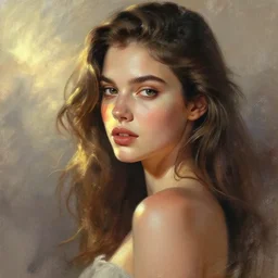 awesome drawing of a beautiful girl with signature jet