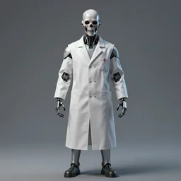cybernetic plague doctor 8 k hyperrealism scary
