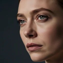 elizabeth olsen but with a huge nose