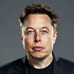 realism illustration of elon musk
