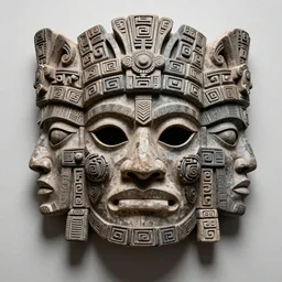 ancient aztec fantasy face tattoo pattern concept beautiful human face mask, the face is symmetrically split in three mirrored faces outwardly, teonanacatl glyph, intricate artwork by, James Jean, Noah Bradley, very coherent artwork, cinematic, hyper realism, high detail, octane render, unreal engine, 8k, High contrast, higly detailed black ink outline