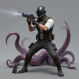 pubg soldier in pubg helmet fighting an eldrich horror with tentacles concept art by greg rutkowski, artgerm alphose mucha, featured on cgsociety, altermodern, concept art, speedpainting, official art, sharp focus, detailed, illustration, intricate linework, unreal engine 5, radiant light, detailed