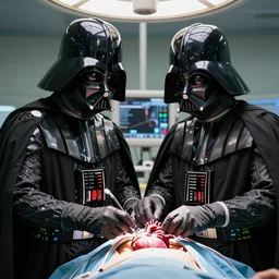 darth vader doing open heart surgery documentary of darth vader saving lives in the hospital