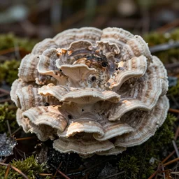 covered in fungus, by hans gude, by adolph tidemand, norwegian romantic nationalism, sharp edges, clean focus, hard light