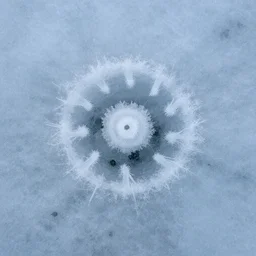 something frozen under the ice