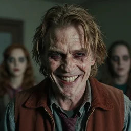 4 k realistic photo of willem dafoe smiling creepy, by sterling ruby