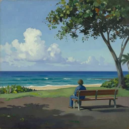 painting of Hawaii, 1982, by Edward Hopper