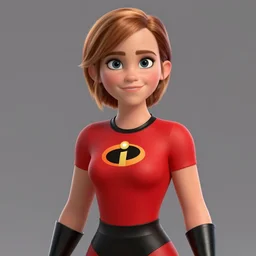 emma watson as a pixar character cgsociety octane render unreal engine redshift render trending on artstation helen parr from  The Incredibles cgsociety trending on artstation render blender behance cg superhero