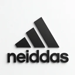 new adidas logo design, high detail, high modernization, correct writing text with order, ultra mega super hyper realistic,upgrade to max