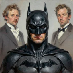 Batman portrayed by Walter White, Bryan Cranston, digital art, trending on artstation oil on canvas by J. C. Leyendecker and Edmund Blair Leighton and Charlie Bowater octane render