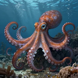 A wise and gigantic octopus eats all hatred in the world and set us free. Beautiful and mysterious, large and protective