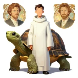 digital character concept art by artgerm and greg rutkowski and alphonse mucha. clear portrait of an anthropomorphic tortoise cleric with glowing arcane runes painted on his shell, holding a pentagram shield, gritty coloring, intricate, elegant, digital painting, artstation, smooth, sharp focus