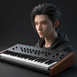 russian electronic music, sampler, synthesizer, sitar, masterpiece. rendered in blender, ultra realistic, smooth shading, ultra detailed, high resolution, cinematic, unreal 6, perfect face, cyberpunk, fine details, studio lighting, subtle shadows, art by katsuya terada, photorealism, hyper realism, octane render, hyper detailed, canon eos r 3, f / 1. 4, iso 2 0 0, 1 / 1 6 0 s, medium shot, 8 k, raw, unedited, in - frame,, - h 5 7 6