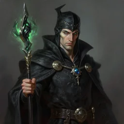portrait of a male warlock of poison, pretty, beautiful, dnd character art portrait, matte fantasy painting, deviantart artstation, by peter lely and anton van dyck, cinematic