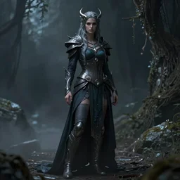 Vecna, fantasy, dark lighting, full body, soft focus