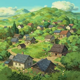 a wholesome animation key shot of a cute empty village, studio ghibli, pixar and disney animation, sharp, rendered in unreal engine 5, anime key art by greg rutkowski, bloom, dramatic, dynamic lighting