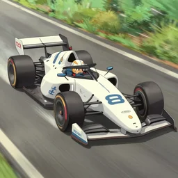 speed racer's mach 5 in motion, studio ghibli studio key hideaki anno sakimichan stanley artgerm lau rossdraws james jean marc simonetti elegant highly detailed digital painting artstation pixiv