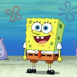 Spongebob in green color scheme