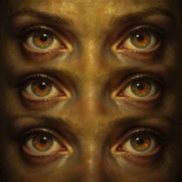 epic professional digital art of hungry eyes, dull gold atmospheric lighting, painted, intricate, eerie, foreboding, detailed, by leesha hannigan, wayne haag, reyna rochin, ignacio fernandez rios, mark ryden, iris van herpen, artstation, cgsociety, epic, stunning, gorgeous, much wow, mich detail, cinematic, masterpiece