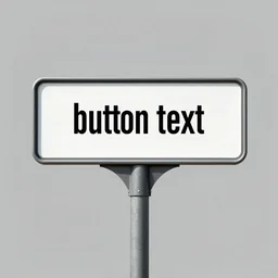 a street sign that has 'button text', written on it
