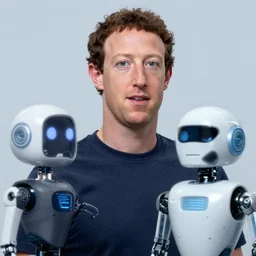 a photo of mark Zuckerberg that reveals the exact moment where we knew that he is a robot