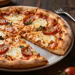 a highly realistic photo of a delicious slice of pizza, dramatic, hyperdetailed, artstation, photorealism, accurate, octane render, 8k,