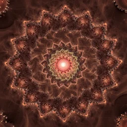 a mandelbrot set 3 d of a fractal, wonderful color style, 3 d point lighting